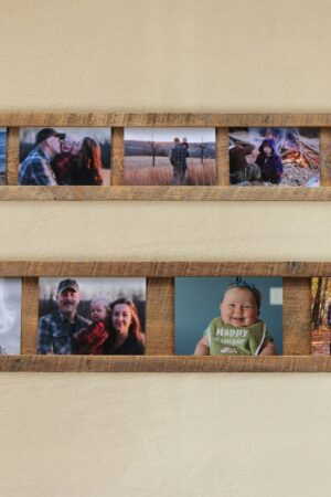 Reclaimed Wood Photo Display Effortless Memory-Keeping for Timeless Treasures