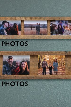 Reclaimed Wood Photo Display Effortless Memory-Keeping for Timeless Treasures