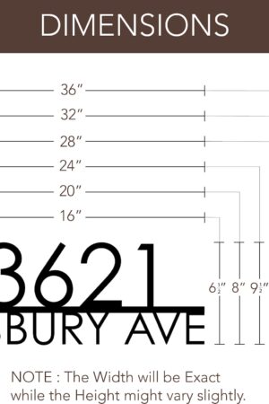 Modern Metal House Number Sign Elevate Your Curb Appeal with Custom Mid-Century Numbers