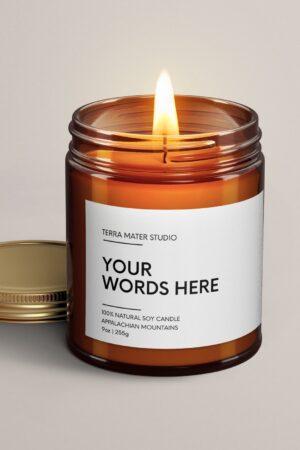 Personalized Candle Craft Your Own Message, Illuminate Your Moments