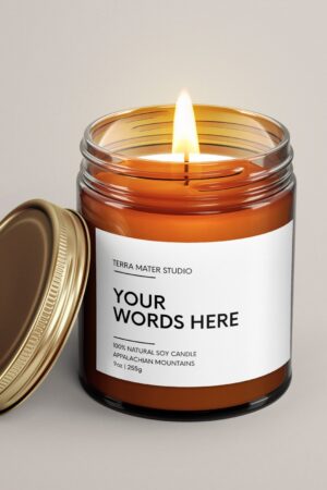 Personalized Candle Craft Your Own Message, Illuminate Your Moments