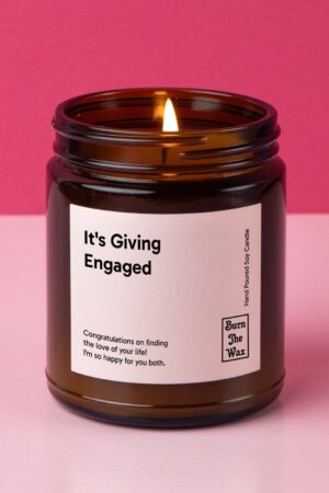 Light Up Your Love The 'It's Giving Engaged' Soy Candle for Unforgettable Engagements