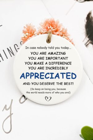 Illuminate Your Day with Gratitude 'You Are Incredibly Appreciated' Affirmation Sign