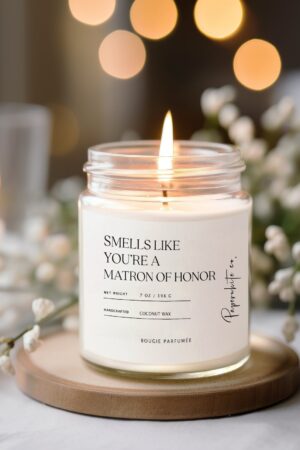 Matron of Honor Proposal Candle The Perfect Gift to Ask Your Best Friend to Stand by Your Side