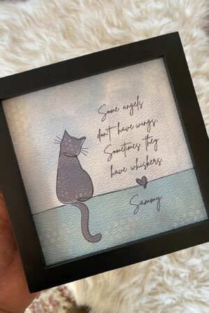 Cherished Memories Personalized Cat Memorial Gift for Grieving Pet Owners