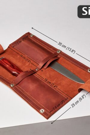 Premium Leather Knife Case Protect and Organize Your Culinary Arsenal