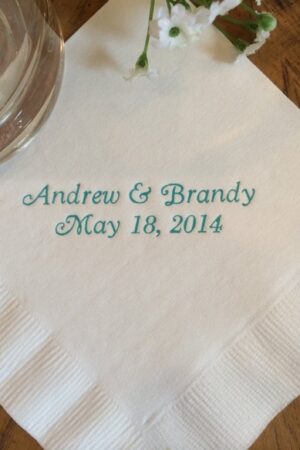 Personalized Napkins Elevate Your Events with Custom Monograms and Designs