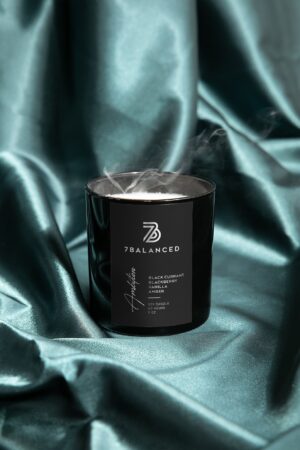 Handcrafted Black Currant Soy Candle A Masculine Escape for Stress Relief and Self-Care