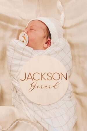 Personalized Engraved Baby Name Sign A Cherished Keepsake for Your Little One's Nursery