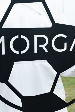 Personalized Soccer Ball Name Sign Elevate Your Sports Decor with a Unique Metal Wall Art