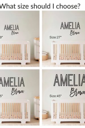 Personalized Wooden Name Cutouts Stacked Names, Last Name Wall Sign, Nursery Decor