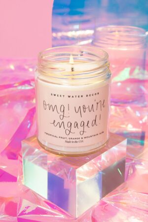 Celebrate Your Love with Our "OMG! You're Engaged!" Soy Candle