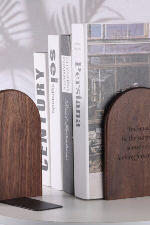 Personalized Wooden Bookends Elevate Your Bookshelf with Style and Functionality