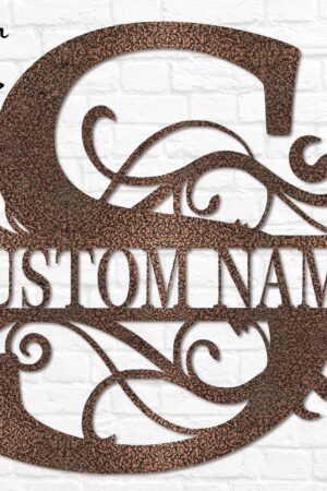 Personalized Metal Wall Art Custom Signs, Monograms, and Family Name Decor