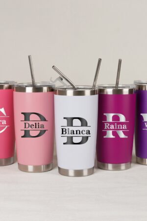 Personalized 20 oz Laser Engraved Tumbler Your Custom Name, Your Style