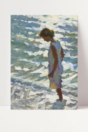 Backlit A Captivating Original Oil Painting Print by Jeffrey T. Larson - Experience the Allure of Light and Shadow