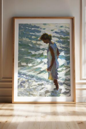 Backlit A Captivating Original Oil Painting Print by Jeffrey T. Larson - Experience the Allure of Light and Shadow