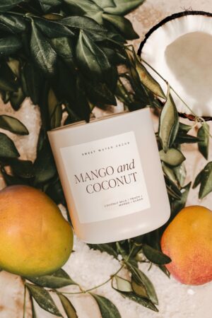 Tropical Escape Mango and Coconut Soy Candle - Summer's Sweet Embrace