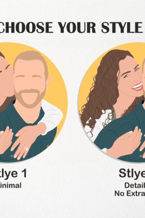 Personalized Faceless Portrait Capture Your Love in a Unique Illustration