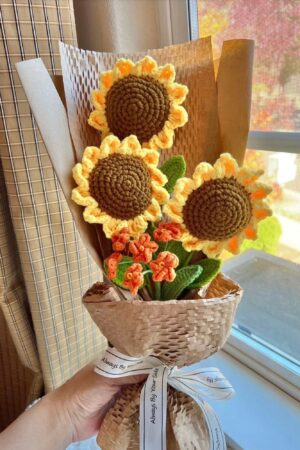 Handmade Crochet Flowers Bouquet A Unique Gift for Her