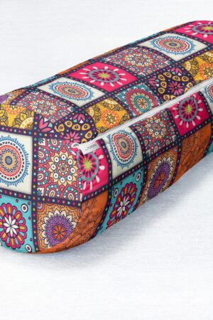 Vibrant Ethnic Bolster Mandala Magic for Comfort and Style