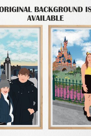 Personalized Faceless Portrait Capture Your Love in a Unique Illustration