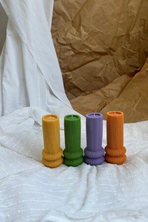 Tall and Elegant Illuminate Your Space with Geometric Pillar Candles