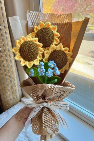 Handmade Crochet Flowers Bouquet A Unique Gift for Her