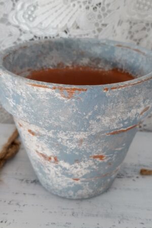 French Country Charm Rustic Terracotta Planter with Aged Elegance