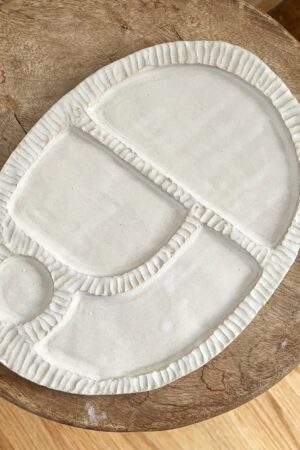 Handmade Ceramic Snack Palette A Culinary Canvas for Artistic Appetizers