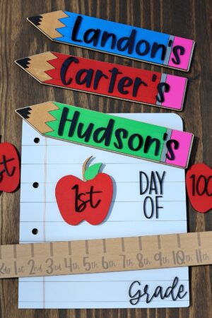 Personalized Interchangeable Back-to-School Sign Express Yourself, Welcome Students