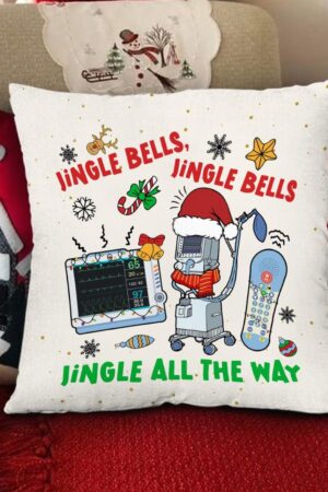 Christmas ICU Nurse A Festive Pillow for Holiday Cheer