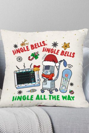 Christmas ICU Nurse A Festive Pillow for Holiday Cheer