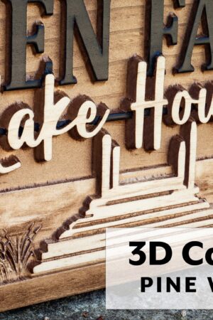 Personalized 3D Wooden Lake House Nautical Decor Create a Unique Lakeside Haven