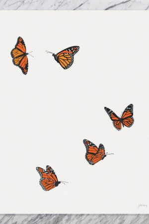 Butterflies Art Print by Jorey Hurley - Signed and Printed - Unframed or Framed (240215)