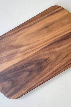 Black Walnut Charcuterie Board Double Cut Out Handle Paddle Board for Sophisticated Entertaining