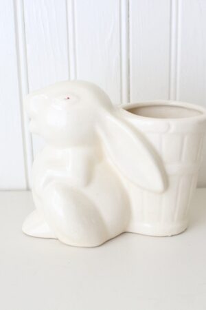 Vintage Uhl Pottery Bunny Rabbit Planter Mid-Century Charm for Your Indoor Oasis