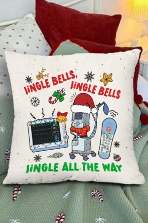 Christmas ICU Nurse A Festive Pillow for Holiday Cheer