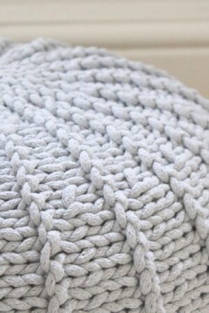 Cozy Knitted Footstool A Scandinavian Haven for Your Little One's Room