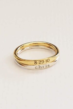 Personalized Delicate Name Ring A Cherished Keepsake for Bridesmaids, Mothers, and Loved Ones