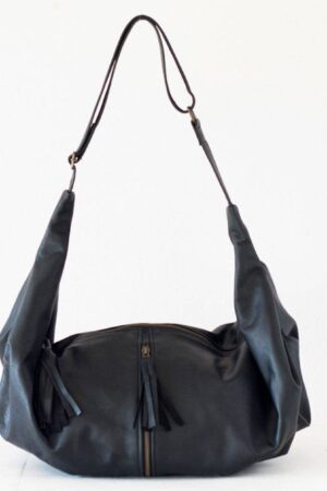 Captivating Black Leather Crossbody The Kallia Bag for Effortless Style and Functionality