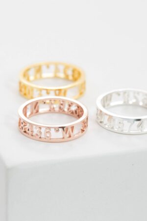 Personalized Sterling Silver Message Ring Express Yourself with Style