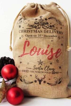 Personalized Burlap Christmas Sack Create a Festive Holiday Tradition