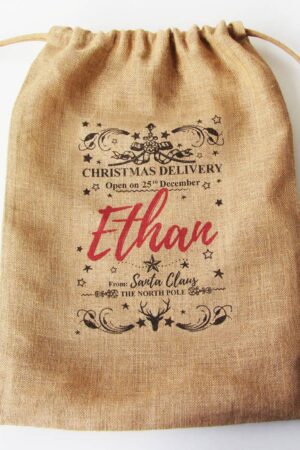 Personalized Burlap Christmas Sack Create a Festive Holiday Tradition