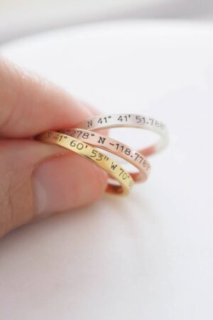 Personalized Stacking Ring Create a Unique Statement with Your Custom Message