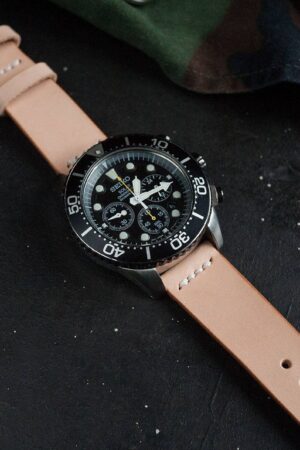 Premium Buttero Leather Watch Strap Elevate Your Timepiece with Natural Veg Tan