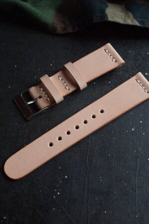 Premium Buttero Leather Watch Strap Elevate Your Timepiece with Natural Veg Tan