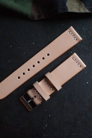 Premium Buttero Leather Watch Strap Elevate Your Timepiece with Natural Veg Tan