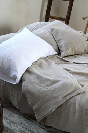 Undyed Linen Duvet Cover Experience the Pure Embrace of Nature's Softness