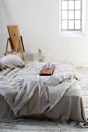 Undyed Linen Duvet Cover Experience the Pure Embrace of Nature's Softness